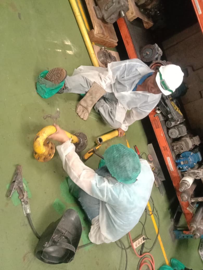 Pemasangan Vortex Flow Meter untuk Gas PT.URC