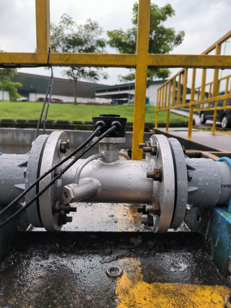 Pemasangan Ultrasonic Flow Meter di PT.SJI Temanggung