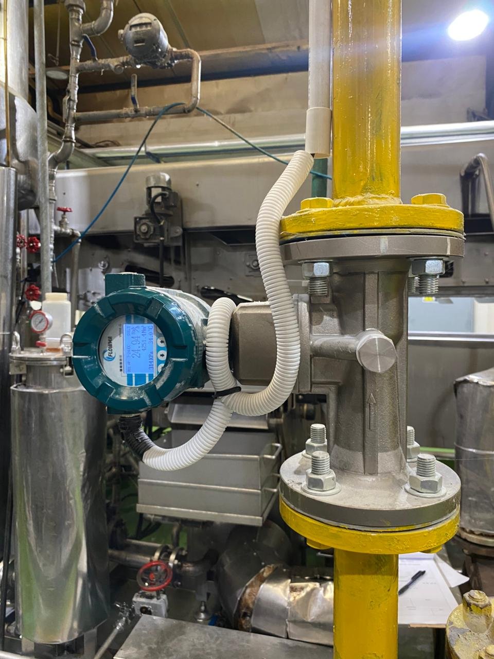 Pemasangan Vortex Flow Meter untuk Gas PT.URC